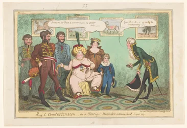 Karikatur auf Prinzessin Caroline, 1817