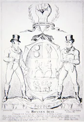 Die Arme des Boxers, gewidmet dem Pugilistic Club, den Amateuren und dem Fancy im Allgemeinen, veröffentlicht von G. Humphrey, London 1891