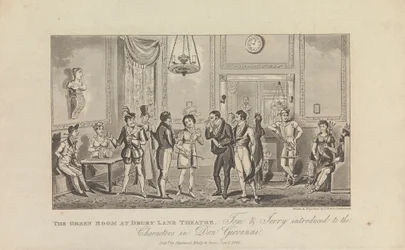 Das Grüne Zimmer im Drury Lane Theatre
