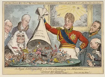 Der königliche Löscher oder der König von Brobdingnag & die Lilliputaner, 1821