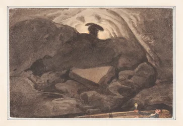 Szene in einer Höhle