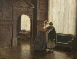 Mrs Mary Carpenter und ihr erstes Reformmädchen, Annie Woolham, in Red Lodge, 10. Oktober
