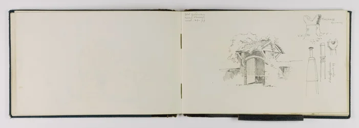 (Skizzenbuch) Altes Tor in der Nähe von Vevey/Fribourg/Schaffhausen