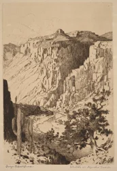 Skizze auf dem Apache Trail, Arizona