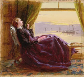 Am Abend - Studie, 1864