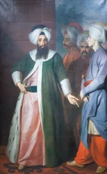 Kozbekci Mustafa Aga und sein Gefolge, ca. 1727