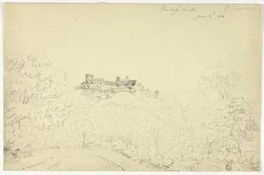 Schloss Denbigh von Segroyt Dingle aus