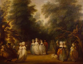 Damen promenieren auf der Mall, St. James Park