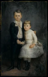 Porträt von zwei Kindern, 1891