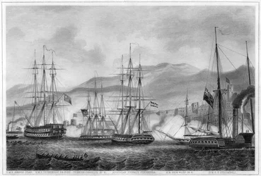 Angriff auf Sidon durch Commodore Charles Napier, 26. September 1840, um 1857