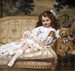 Porträt von Marjorie Cohen, 5 Jahre alt