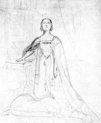 Königin Victoria beim Ablegen des Krönungseides, 1837, 1901.