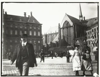 Ansicht des Dam in Amsterdam