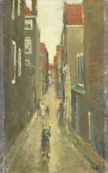 Die Baanbrugsteeg von der Haarlemmerdijk in Richtung Vinkenstraat und Brouwersgracht
