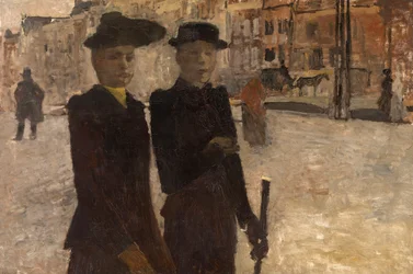 Frauen auf dem Rokin in Amsterdam