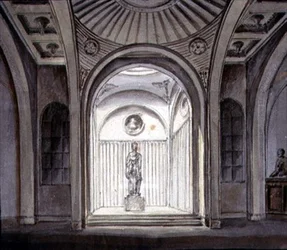 Innenansicht einer Skulpturengalerie