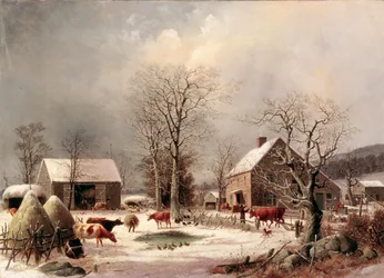 Bauernhof im Winter