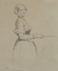 Porträt einer jungen Frau, 1856