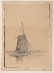 Die Windmühle an der Straße