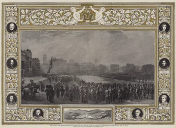 Ihre Majestät die Königin verteilt Medaillen an die Helden der Krim auf der Horse Guards Parade, 21. Mai 1855