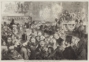 Die Friedensbeleuchtung, eine Straßenszene