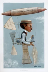 Alberto Santos-Dumont, brasilianischer Luftfahrtpionier, 1901