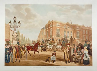 Das Gasthaus Elephant and Castle, Newington Butts, Southwark, London, 1826