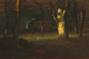 Sonnenuntergang im Wald, 1891