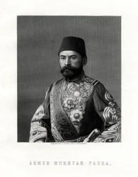 Ahmed Mukhtar Pascha, Offizier der französischen Armee und der Armee des Osmanischen Reiches, 19. Jahrhundert.