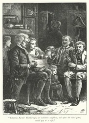 Illustration für Der Pfarrer von Wakefield (Gravur)