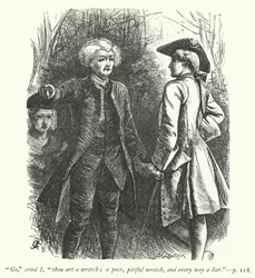 Illustration für Der Pfarrer von Wakefield (Gravur)