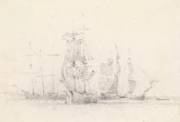 Studie von Segelschiffen