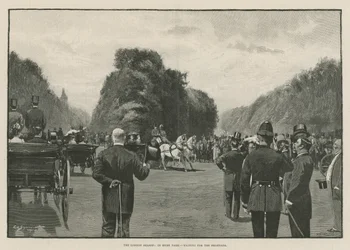 Die Londoner Saison: Im Hyde Park, warten auf den Shahzada