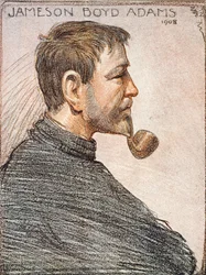 Porträt von Jameson Boyd Adams (1880-1962) aus „Das Herz der Antarktis“ von Sir Ernest Shackleton (1874-1922), um 1909
