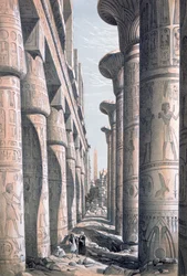Großer Tempel, Karnak, Ägypten, 19. Jahrhundert