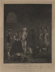 Lafayette im Gefängnis von Olmütz