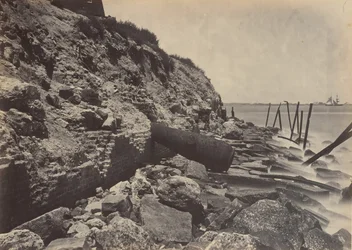 Außenansicht von Fort Sumpter, 1860er Jahre