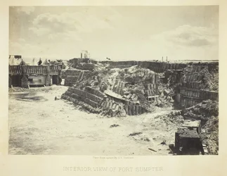 Innenansicht von Fort Sumpter, 1866