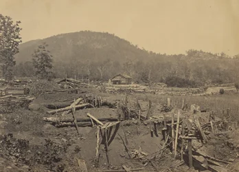 Die Vorderseite des Kenesaw Mountain, Georgia