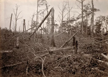 Die "Höllenloch", New Hope Church, Georgia, aus Fotografische Ansichten von Shermans Feldzug, Platte 27