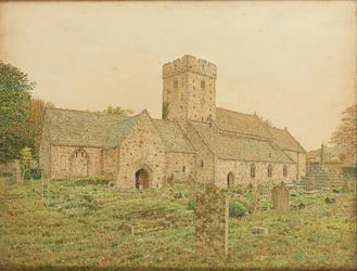 Die Doppelkirche von Saint Illtyd