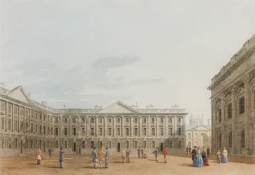 Peckwater Quad, Blick nach Osten, Christ Church, Oxford, 1850