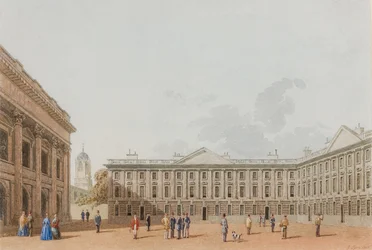 Peckwater Quad, Blick nach Westen, Christ Church, Oxford, 1850
