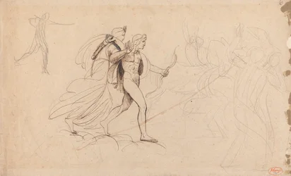 Apollo und Diana für "Die Zerstörung der Kinder der Niobe"