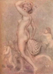 Lady Hamilton als Göttin der Gesundheit, um 1790, 1920