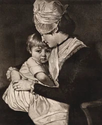 Mrs. Carwardine und Kind, um 1775, 1912