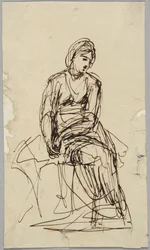 Sitzende weibliche Figur