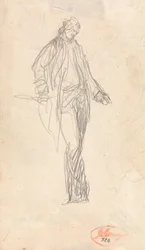 Studie für die Figur von Major Thomas Pearson