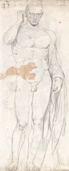 Studie einer klassischen Statue