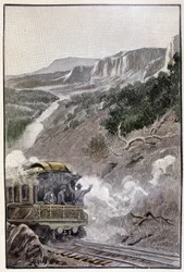 Es war so schön wie der Yellowstone-Nationalpark (Seite 285) in „Das Testament eines Exzentrikers“ von Jules Verne